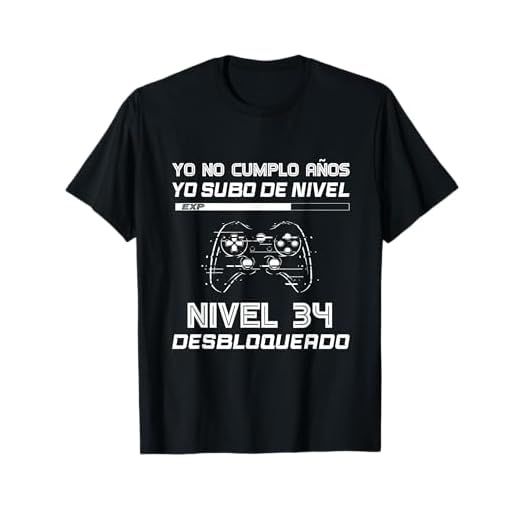 34 Cumpleaños Regalo Años Divertido Decoración Gamer 1988 Camiseta