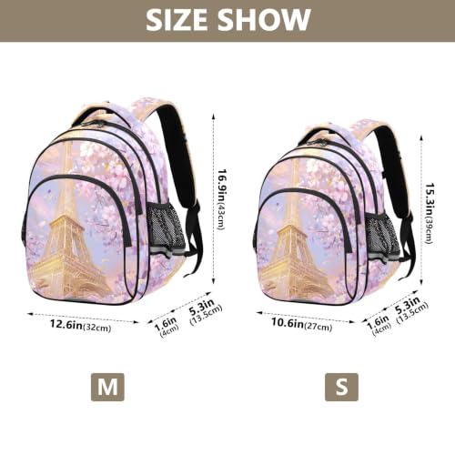 Sac pour tout-petits et cartable scolaire rose tendre pour enfant de 3 à 12 ans - 4