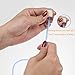 KOKNIT Set of 12 Size Tunisian Afghan Crochet Hook Set with Plastic Cable Carbonized Bamboo Knitting Needles Weaving Carpet Rugs Blanket 3.0mm(D)-10.0mm(N)