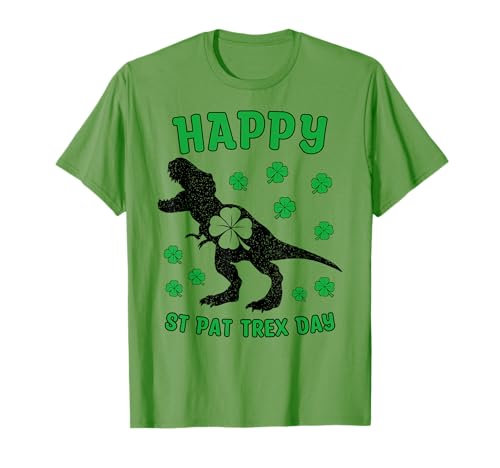Happy St Pat T-Rex Saint Patrick Dinosaure léprechaun T-Shirt