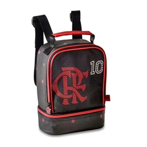 Kit Mochila de Costas Lancheira Estojo Clio Style Oficial Flamengo 3D