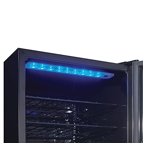 Danby DWC036A1BSSDB-6 3.3 Cu. Ft. Free Standing Wine Cooler, Holds 36 Bottles, Single Zone Fridge With Glass Door - Chiller for Kitchen, Home Bar, Black/Grey by Danby - Image 4
