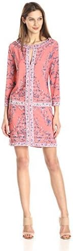 BCBGMAXAZRIA Women's Calico Printed Shift Dress