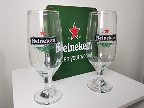 KIT HOME BAR CERVEJA 3 PEÇAS = 2 TAÇAS + ESTOJO DE MADEIRA