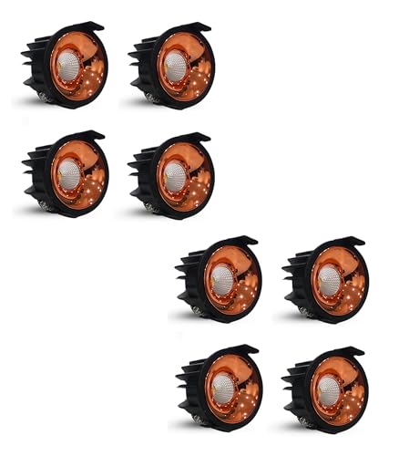 Image of D'Mak 7W Black Body LED COB Spot Light with Rose Gold Reflector (8, 3in1)