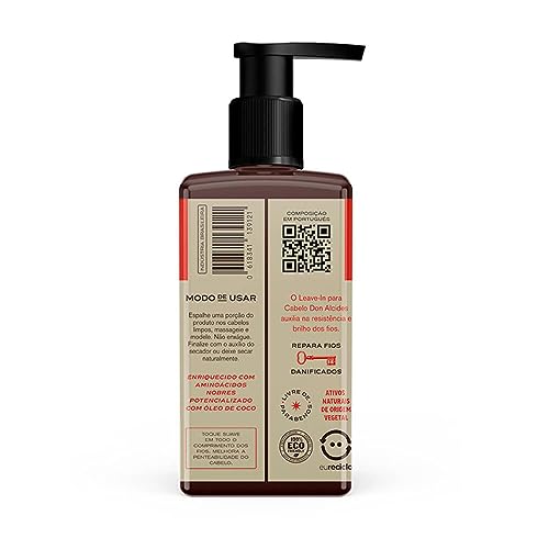 Leave-in Para Cabelo Masculino Barba Negra 120ml Don Alcides