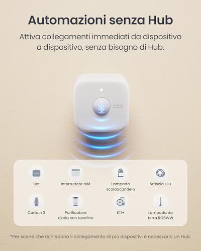 Image of SwitchBot Smart mmWave Radar Motion Sensor, Bluetooth Presence Sensor with Dynamic Detection & Zone Positioning, Compatible with Alexa, HomeKit & Apple Home (Presence Sensor&Hub Mini Matter)