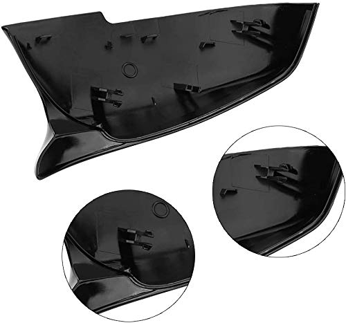 KYYET Coperture per specchietti retrovisori di ricambio per specchietto retrovisore F20 F22 F23 F30 F31 F32 F33 F36 F87 M2 X1 E84 (nero lucido KYYET Coperture per specchietti retrovisori di ricambio per specchietto retrovisore F20 F22 F23 F30 F31 F32 F33 F36 F87 M2 X1 E84 (nero lucido