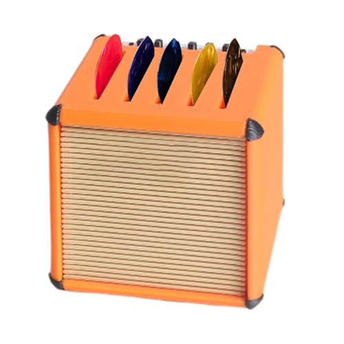 Étui de support de médiator personnalisé - Affichage de médiator de guitare portable | Stockage de grande capacité imprimé en 3D, boîte à instruments de musique pour bassistes, équipement acoustique é