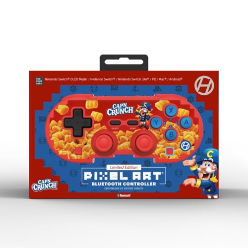 Image of Hyperkin Limited Edition Pixel Art Wireless Bluetooth Controller - Officialy Licensed - Cap'n Crunch Controller For Nintendo Switch 2 / Switch /Oled, PC, Mac, Android, iOS