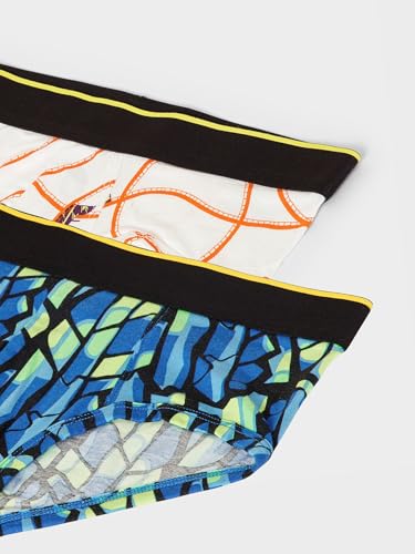 Image of Bummer Men's Printed Micro Modal Briefs Underwear | Ultra Soft & Breathable | Combo Pack of 2