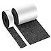 Fieltro Adhesivo Negro, 2 Rollo Cinta Fieltro Muebles Suelo (100 * 10cm+100 * 2cm) Cinta Protector Fieltro Adhesivo Corte Libre en Cualquier Forma con Fuerte Adherencia para Muebles Sillas Objetos