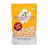 Mandelin Blanched Whole Almonds, 100% Almonds (2 lb), Non-GMO, Gluten Free, Vegan, Keto, Plant Based Diet Friendly, Kosher for Passover, Every Batch Tested for Quality