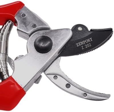 Zenport Z202 Heavy Duty Pruner, Cut-n-Hold, Red Handles, 8-Inch - Thumbnail 3