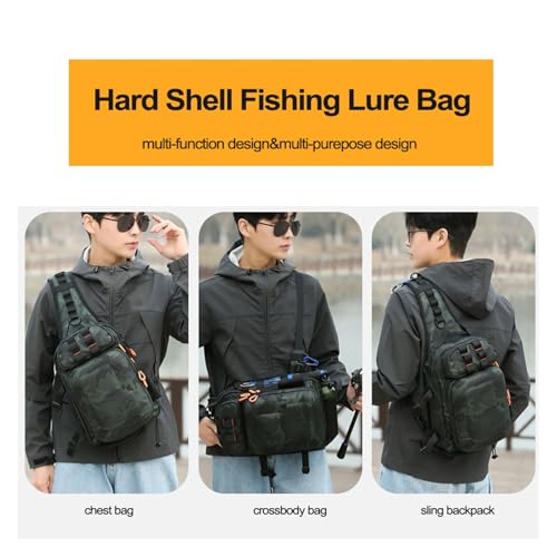 Sac à dos tactique à coque rigide XMKT avec support de canne pour la pêche - 3