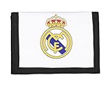 Mit Etikett. Offizielle REAL MADRID weiß Hausstil Brieftasche
