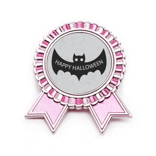 Chauves-souris noires Happy Halloween badge broche pin métal médaille M
