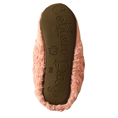 Pantufa chinelo plush rose 39 a 40 ref 12101
