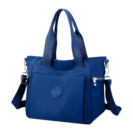 Bolsa Feminina Casual Alça Transversal Viagem Passeio Fitness Mão Resistente Impermeável Moda Trabalho Espaçosa (Azul)