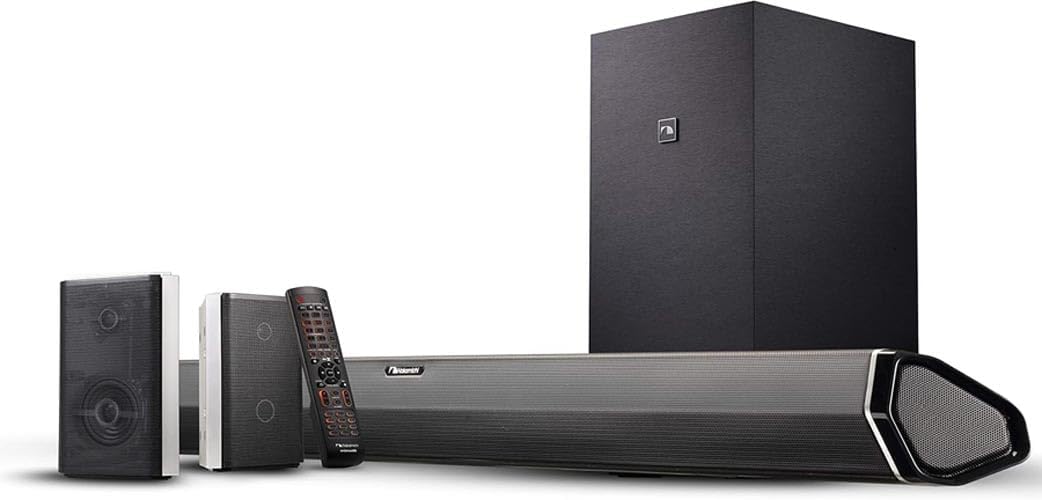 Shockwafe Pro 7.1.4 Dolby Atmos Home Theater System with 8” Wireless Subwoofer and Surround Speakers