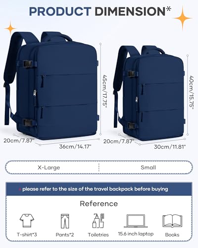 Image of coofay Travel Backpack Carry on Flight Approved Carry on Backpack for Airplanes Personal Item Travel Bag 18x14x8 Inches Traveling Backpacks Airback Backpacks for Traveling Mochila de Viaje