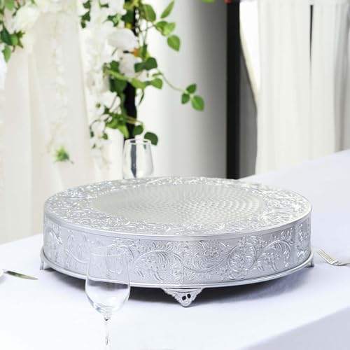 Efavormart 8 Round Lace White Metal Cake Stand Small Dessert & Cupcake Pedestal for Party Decorations product thumbnail 13
