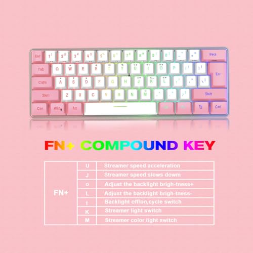 Clavier Gaming Mécanique Compact avec Rétroéclairage RGB Fluide - 4