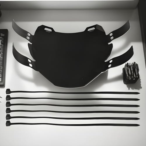 Support immatriculation moto avec sangles de montage accessoire fixation - 3
