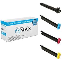 Compatible Replacement for Konica Minolta bizhub C250/bizhub C250P/bizhub C252/bizhub C252P Toner Cartridge Combo Pack BK/C/M/Y 8938-5BCMY