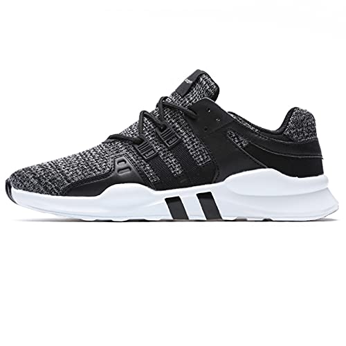 Foto von JACKSHIBO Schuhe Sneaker Herren Laufschuhe Damen Leicht Sportschuhe Gym Turnschuhe Outdoor Atmungsaktiv Freizeit Fitnessschuhe, 01 Grau 43 EU