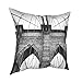 Brooklyn Housse de coussin universelle 4 saisons Motif pont 40,6 x 40,6 cm
