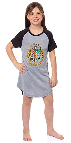 Harry Potter Pajamas Girls Short Sleeve Nightgown Night Dress Sleep Shirt Sleepwear Hogwarts Wizarding World