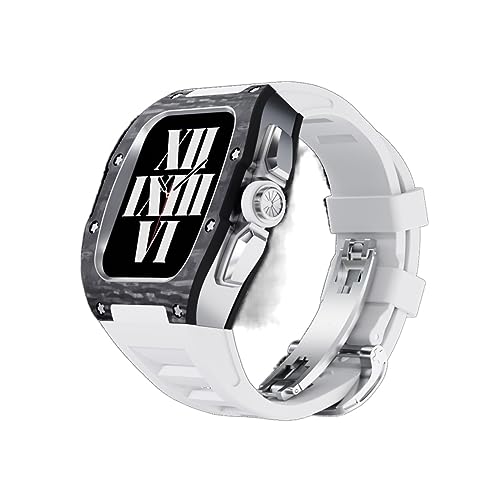 Boîtier de montre en fibre de carbone ultra léger pour iWatch 8 44mm