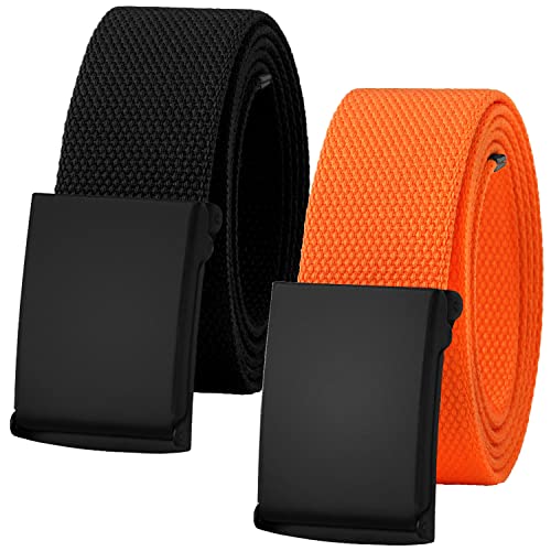 Image of Falari Canvas Web Belt Fully Adjustable Cut to Fit Golf Belt Flip Top Buckle
