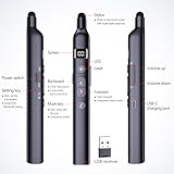 Norwii N21 Bluetooth Presentation Clicker with Telescopic Teaching Pointer, Presentation Remote with Retractable Stick for PowerPiont, Wireless Presenter, Slide Advancer - Black - Image 10