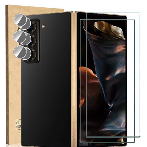 Ranyi [2+2pbN] Samsung Galaxy Z Fold Special Screen Protector + JYveN^[ dx9H h~ NA CAȂ KX XN[veN^[ Galaxy Z Fold 