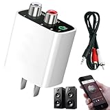 Bluetooth 5.4 Receiver to AUX/RCA Converter, Convert Wired to Wireless Speakers, Bluetooth for Old Stereo Speakers (1Set)