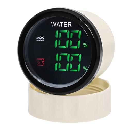 �ΐF LED �f�W�^�� 2 IN 1 52 �~�����[�g���Q�[�W�A�A���[���t���A0-190ohm ���ʌv + �������x���v�㉺�����x���Z���T�[�� ���L���p�r(With 475mm Sensor)