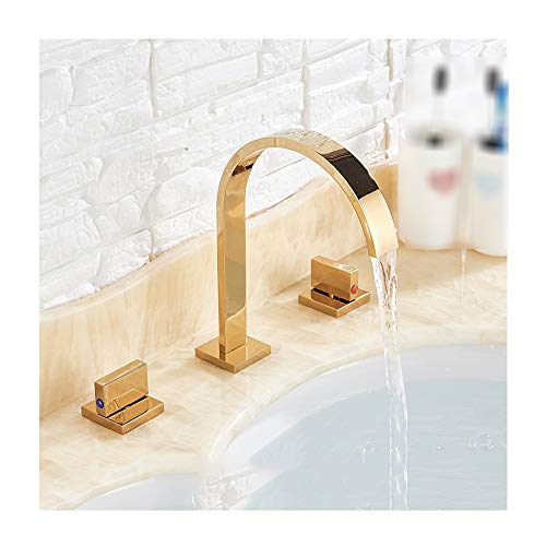 Robinet de lavabo eau froide et chaude cascade pour salle de bain zen