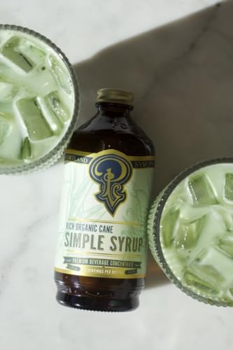 Image of Portland Syrups Organic Cane Simple Syrup - Drink Mix for Exceptional Cocktails, Sugar for Drinks, for Coffee, Mocktails, Baking, 12 oz, 24 Servings - Pack of 2