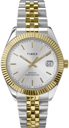 Timex Women's Legacy 34mm Watch - Two-Tone Bracelet Silver-Tone D...