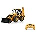 JAMARA 404980 JCB Loader 1:20 2.4GHz, Lift/Lower/tilt, Boom and Rear Shovel and Excavator Manual, 2 Wheel Drive, Realistic Engine Sound (can be Switched Off), Yellow, One Size