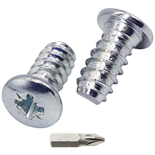 SKIR'CO (30 pièces) Vis Euro zinguées 6.0 x 13 mm, Vis de glissière de tiroir, Vis à tête cylindrique, Vis de charnière