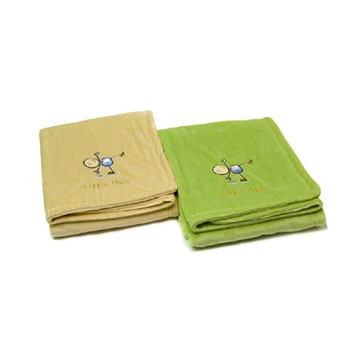 itty bittees Chamois Baby Blanket Green Nursery Blankets