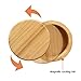 Totally Bamboo Triple Salt Cellar, 3 Tier Bamboo Kitchen Salt and Pepper Storage Box with Magnetic Swivel Lids
