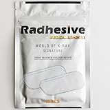 RADHESIVE™ X-Ray Marker Adhesive Strips 10PCS with Gray Holder, Extra Strong & Sticky, Heavy Duty, Washable & Reusable Medical Strips for Radiologists, Xray Tech & Professionals, by World of Xray
