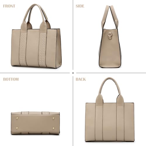 Image of DMICXEL Tote Bag Crossbody Purses for Women Shoulder Handbag PU Leather Top Handle Satchel Bags