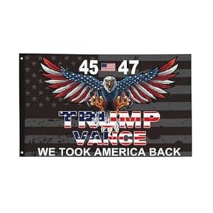 Trump 45th 47th President Flag Trump Vance Won Took America Back Flag for House Yard Bedroom Garden Car Indoor and Outdoor Decor Bannar for Room Tapestry Gift with 2 Brass Grommets