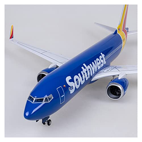 Avión B737-700 a escala 1:85 de resina fundida con sistema de iluminación premium 4