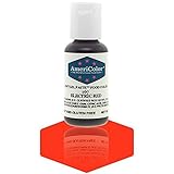 AmeriColor, Electric Red, 0.75 Ounce Bottle, Soft Gel Paste Food Color